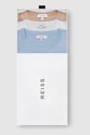 Reiss Bless In White/soft Blue/stone