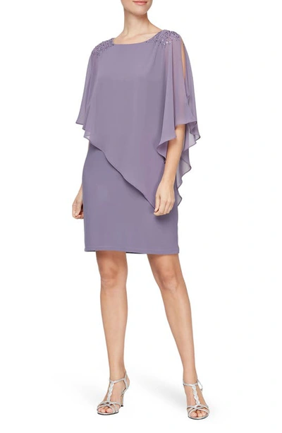Slny Beaded Neck 2 Piece Sleeveless Jacket Dress In Ior
