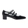 Carel Calf Leather Mary Jane Kina Pumps In Vernis Noir
