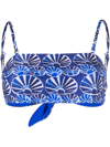 La Doublej 3-way Bandeau Top In Blue