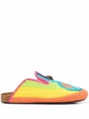 KURT GEIGER CROCHET-KNIT MULES