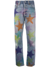 Collina Strada X Levi's® Star Capsule Rhinestone 501® Straight Leg Jeans In Blue