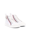 MONCLER HIGH-TOP LACE-UP TRAINERS