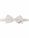 Tagliatore Brocade Silk Bow Tie In White