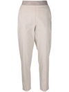 LE TRICOT PERUGIA CONTRAST-WAIST TAPERED TROUSERS