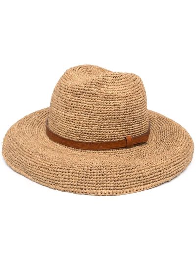 Ibeliv Safari Woven Straw Hat In Neutrals