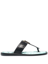 TOM FORD TF PLAQUE QUILTED INSOLE FLIP FLOPS