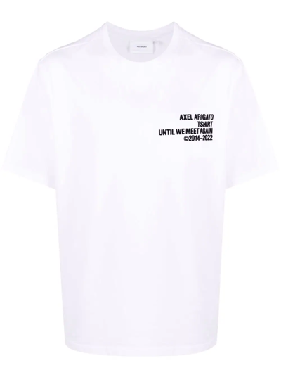 Axel Arigato White T-shirt With Embroidered Logo