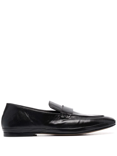 Henderson Baracco Ernest Leather Loafers In Black