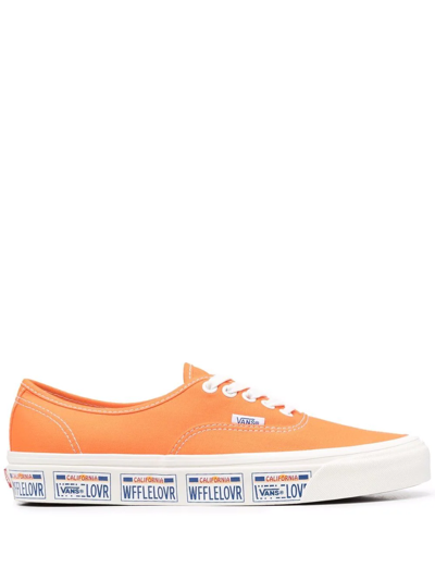 Vans Authentic 44 Dx Low-top Sneakers In Orange