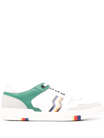 Missoni Sneakers Acbc Leather Pine Green In White
