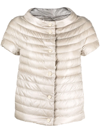 Herno Woman Puffer Sand Size 6 Polyamide In Neutral
