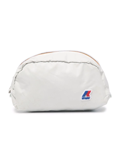 K-way Kids' Logo-patch Pouch Bag In White