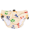 MINI RODINI PANDA-PRINT BIKINI BOTTOMS