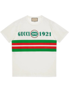 GUCCI GUCCI 1921 EMBROIDERED T-SHIRT