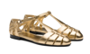 Church's Laminated Sandals In Gold Color In Golden
