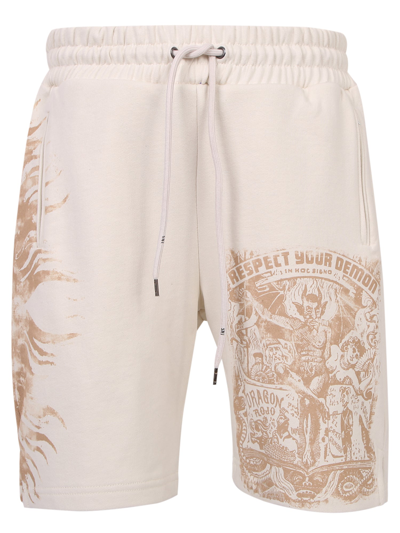 Ihs Graphic-print Shorts In White