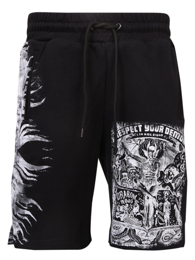Ihs Graphic-print Shorts In Black