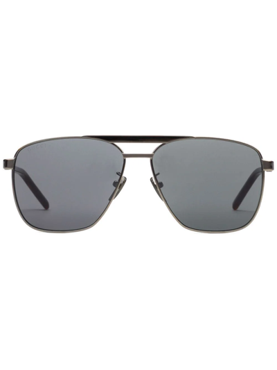 Gucci Pilot-frame Sunglasses In Grey