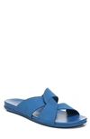 Naturalizer Gen N-flight Slide Sandals Women's Shoes In Blue Wave Faux Leather