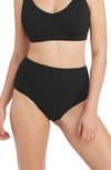 Sea Level High Waist Bikini Bottoms In Black