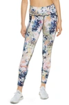 Sweaty Betty Super Sculpt Printed 7/8 Leggings In Blue Texture