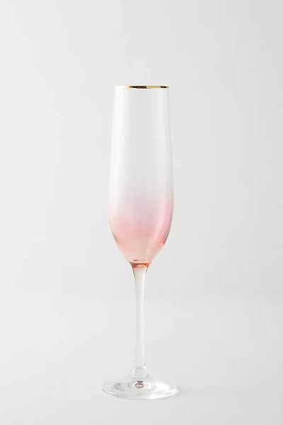 Anthropologie Waterfall Flutes, Set Of 4 By  In Pink Size S/4 Flute In Pink