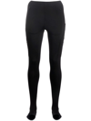 Wardrobe.nyc + Carhartt Wip Grain De Poudre-paneled Stretch Leggings In Schwarz