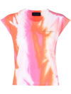 Dependance Tie-dye Logo-print T-shirt In Orange