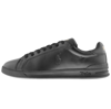 Polo Ralph Lauren Heritage Court Ii Leather Sneaker In Black
