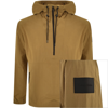 Calvin Klein Half Zip Windcheater Jacket Brown In Brown