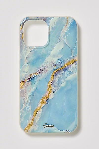Sonix Iphone Case In Ice Blue Marble