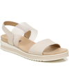 Lifestride Shoes Zing Slingback Sandal In Almond Milk Beige Fabric