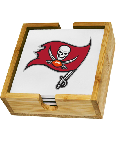 Memory Company Tampa Bay Buccaneers Team Logo Four-pack Square Coaster Set In Multi