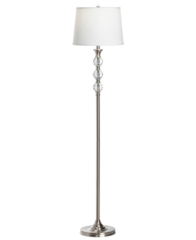 Crestview Collection 62" Floor Lamp In Silver-tone