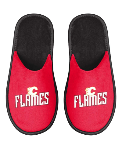 Foco Men's  Calgary Flames Scuff Slide Slippers In Red