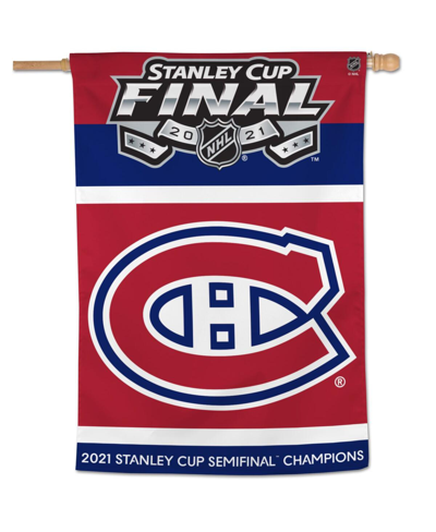 Wincraft Montreal Canadiens 2021 Stanley Cup Semifinal Champions 28'' X 40'' Single-sided Banner In Red