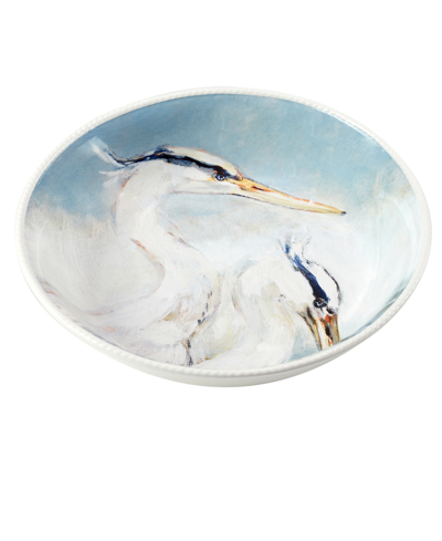 Certified International Shorebirds Serving Bowl In Blue