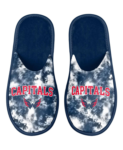 Foco Women's  Washington Capitals Iconic Logo Scuff Slippers In Navy