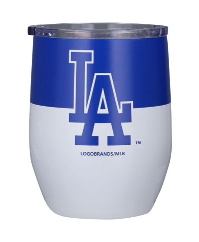 Logo Brands Los Angeles Dodgers 16 oz Colorblock Stainless Steel Curved Tumbler In White