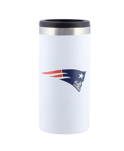 Memory Company New England Patriots Team Logo 12 oz Slim Can Holder In White