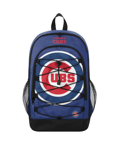 Foco Chicago Cubs Big Logo Bungee Backpack In Navy