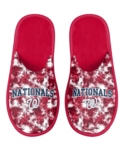 Foco Women's  Washington Nationals Iconic Logo Scuff Slippers In Red