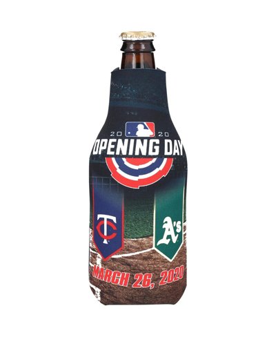 Wincraft Minnesota Twins Vs. Oakland Athletics 12 oz 2020 Opening Day Bottle Cooler In Multi