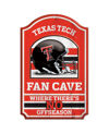 Wincraft Texas Tech Red Raiders 11'' X 17'' Fan Cave Wood Sign In Red