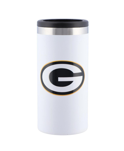 Memory Company Green Bay Packers Team Logo 12 oz Slim Can Holder In White