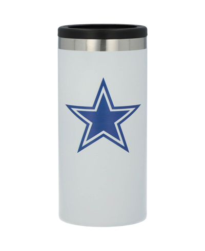 Memory Company Dallas Cowboys Team Logo 12 oz Slim Can Holder In White