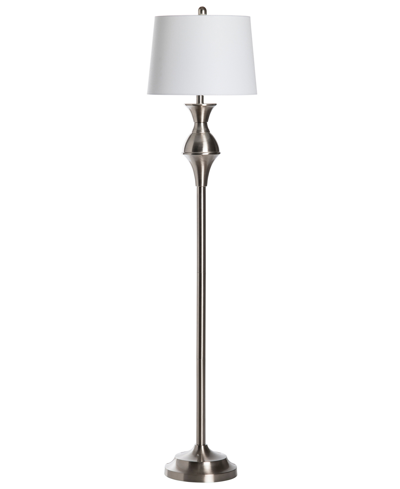 Crestview Collection 60" Floor Lamp In Silver-tone