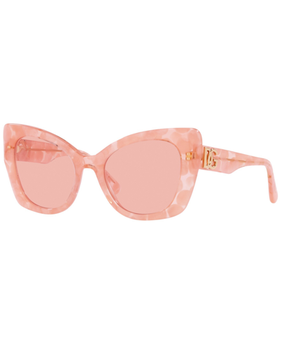 Dolce & Gabbana Women's Low Bridge Fit Sunglasses, Dg4405f In Pink