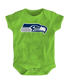 OUTERSTUFF UNISEX NEWBORN INFANT NEON GREEN SEATTLE SEAHAWKS TEAM LOGO BODYSUIT